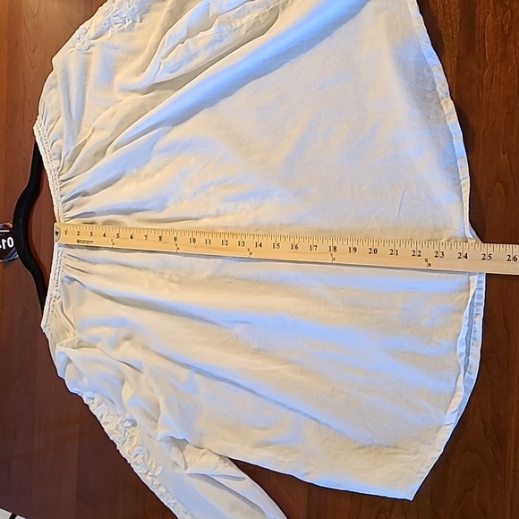 14. Torrid vintage embroidered white peasant blouse - Picture 10 of 16